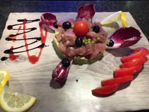 Tartare de thon au guacamole 