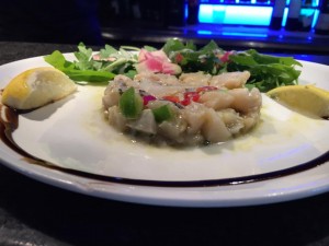 Tartare d'huîtres et Saint-Jacques