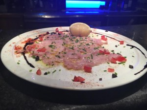 Carpaccio d'espadon huile de truffe